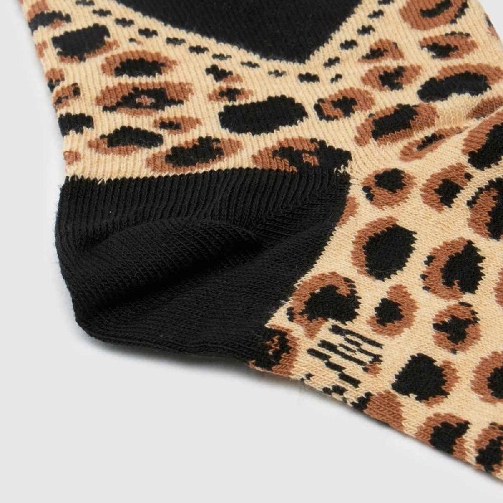 Schuh Dr Martens Leopard Heart Sock In Print