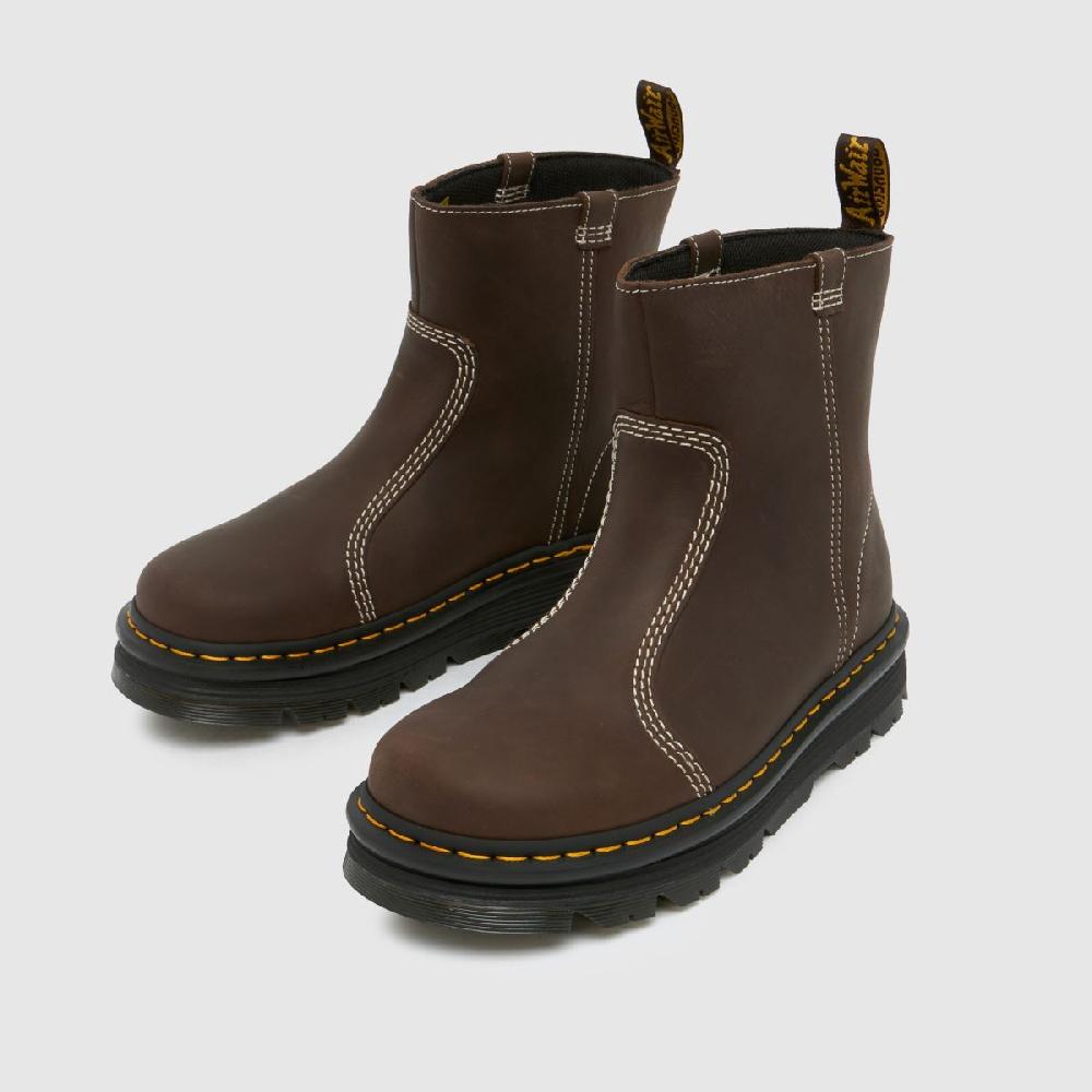 Schuh Dr Martens Zebzag Rigger In Dark Brown