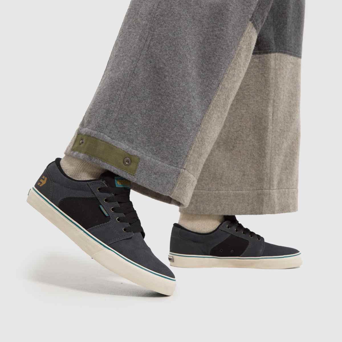 Schuh Etnies Barge Ls In Grey & Black