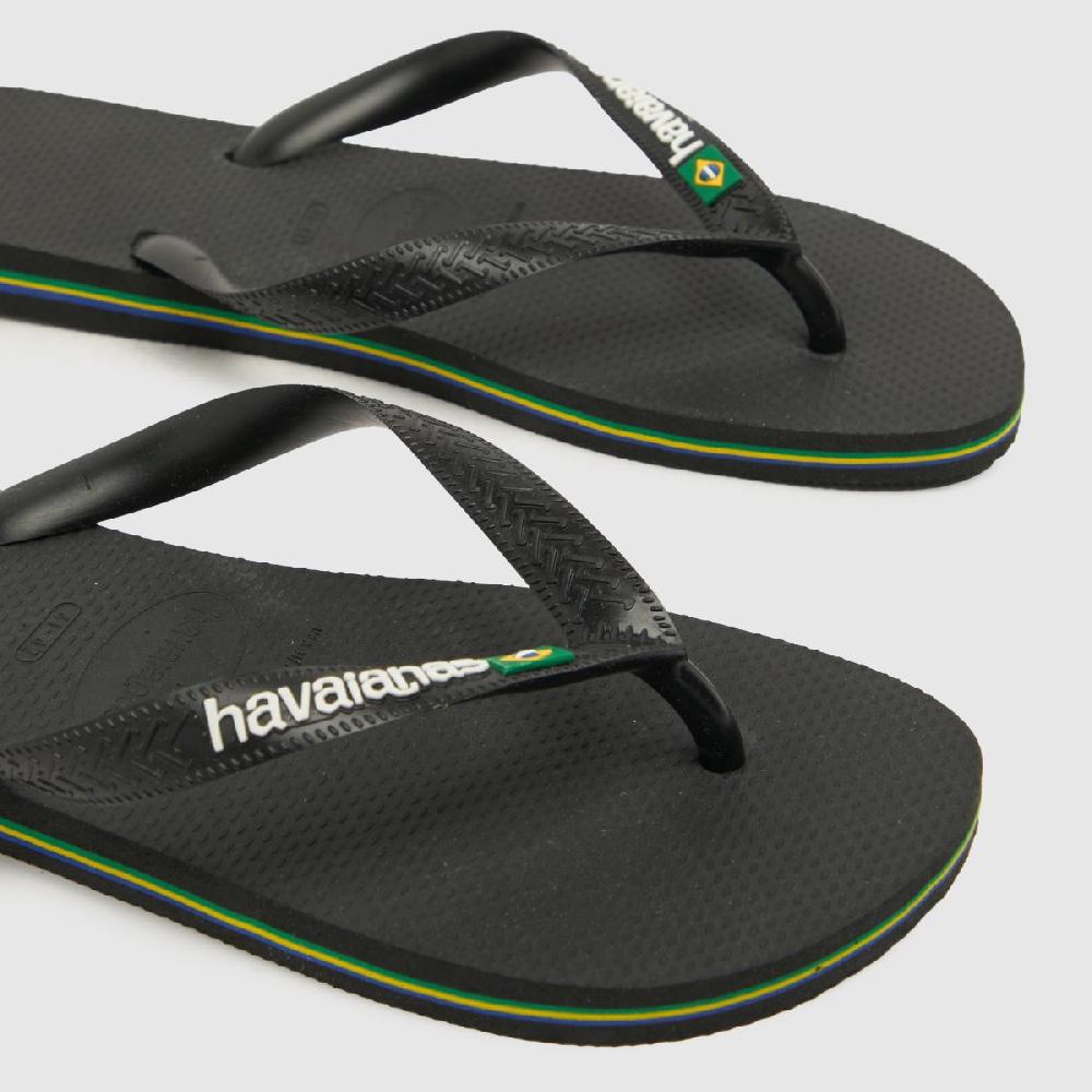 Schuh Havaianas Brasil Logo In Black