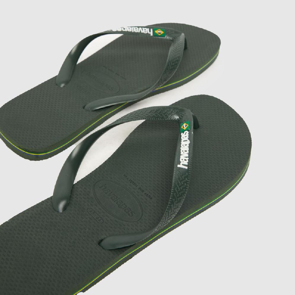 Schuh Havaianas Brasil Logo In Dark Green