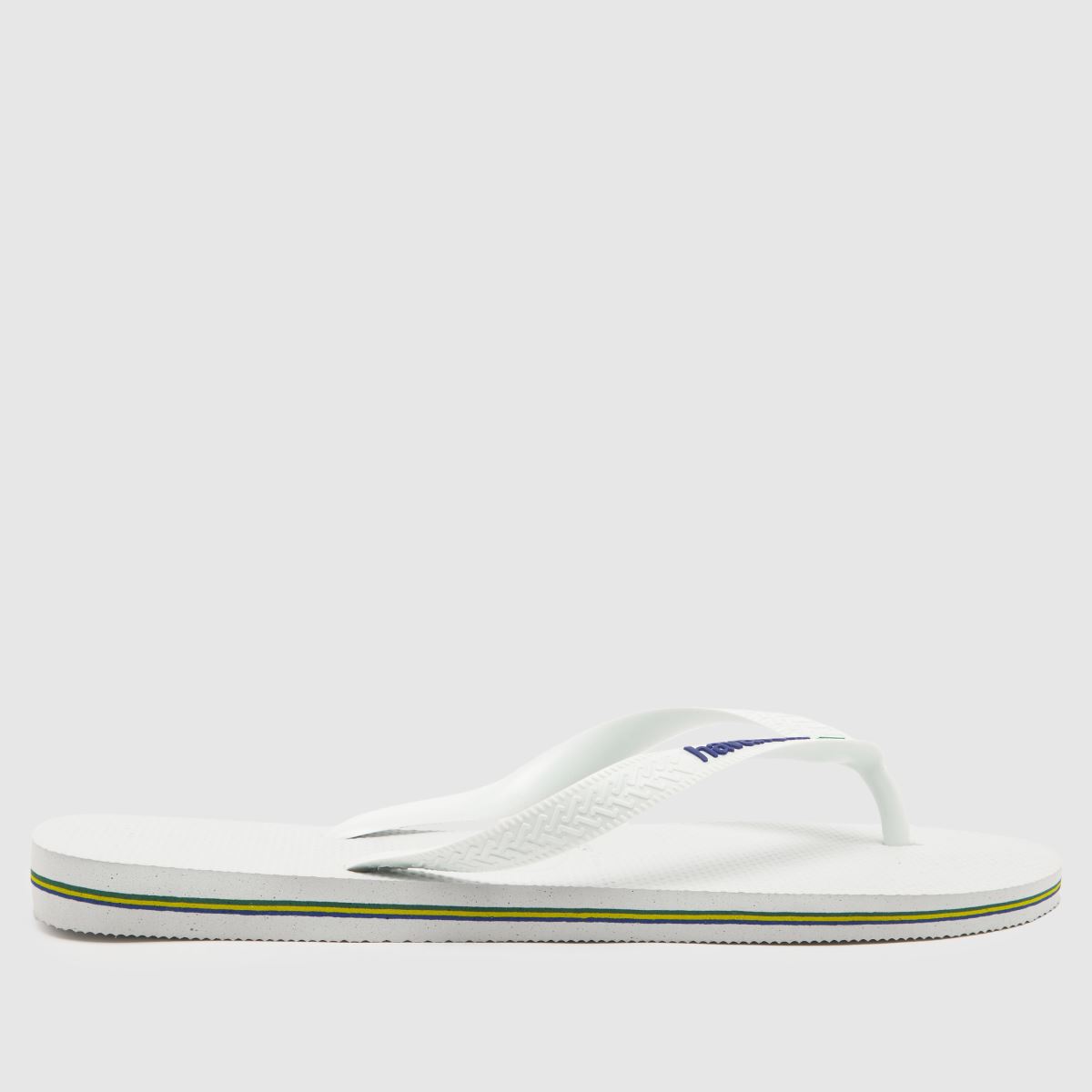 Schuh Havaianas Brasil Logo In White