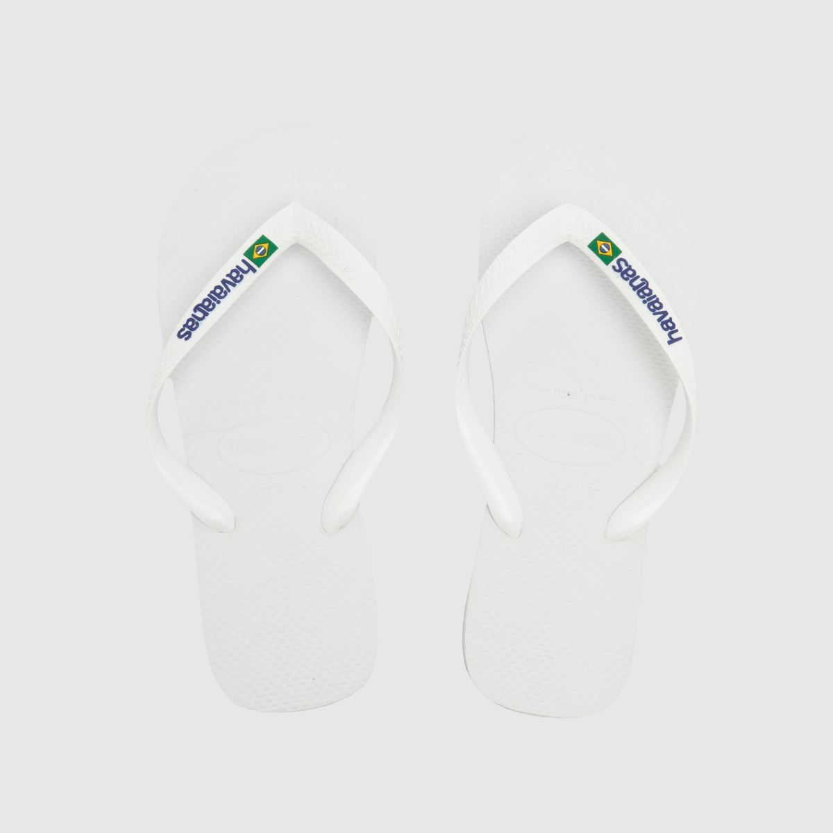 Schuh Havaianas Brasil Logo In White
