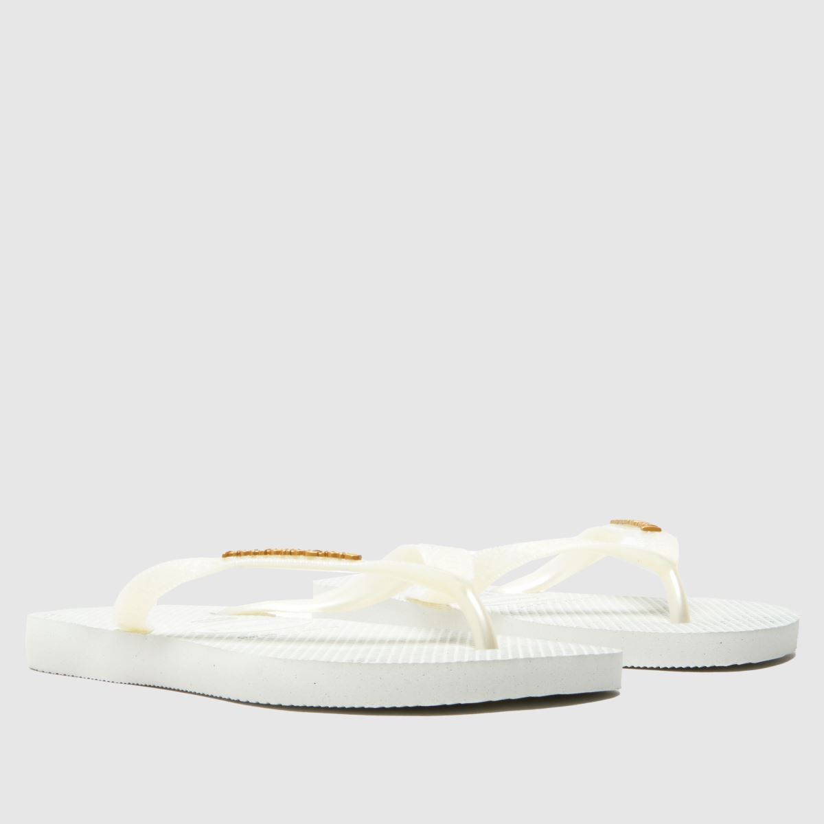Schuh Havaianas Logo Metallic Flip In White