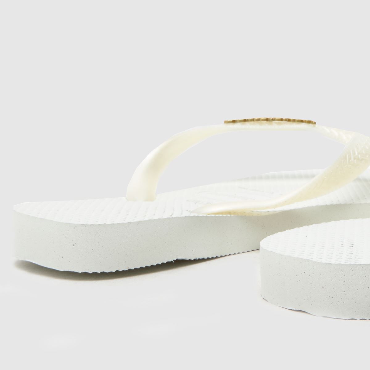 Schuh Havaianas Logo Metallic Flip In White