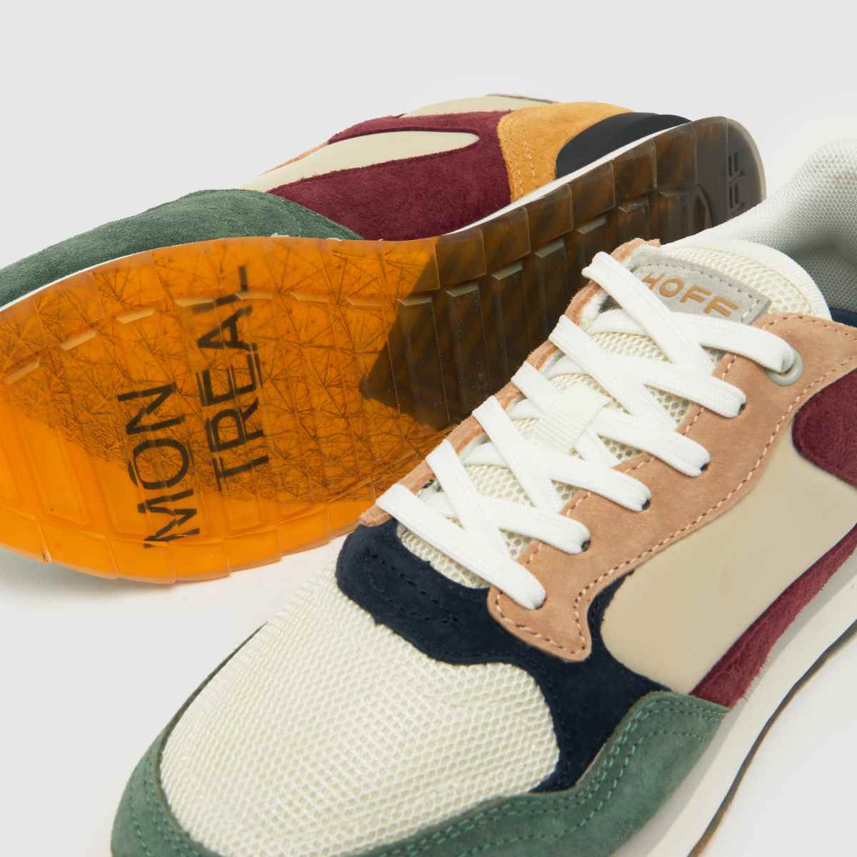 Schuh HOFF City Montreal In White & Burgundy