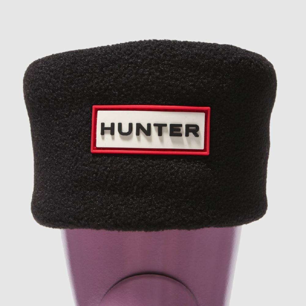 Schuh HUNTER BOOTS Fleece Welly Sock In Black