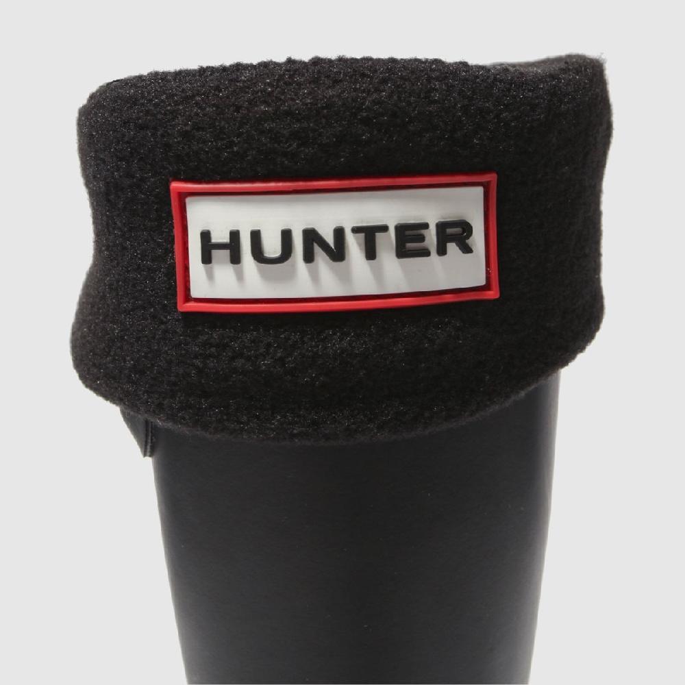 Schuh HUNTER BOOTS Kids Fleece Welly Sock In Black