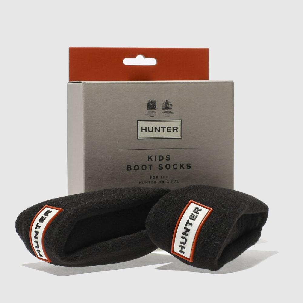 Schuh HUNTER BOOTS Kids Fleece Welly Sock In Black