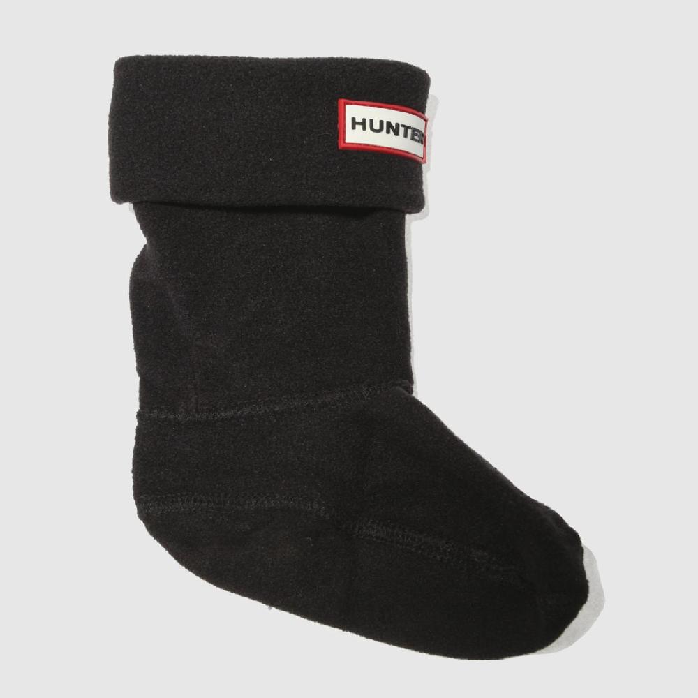 schuh HUNTER BOOTS Kids Fleece Welly Sock in Black