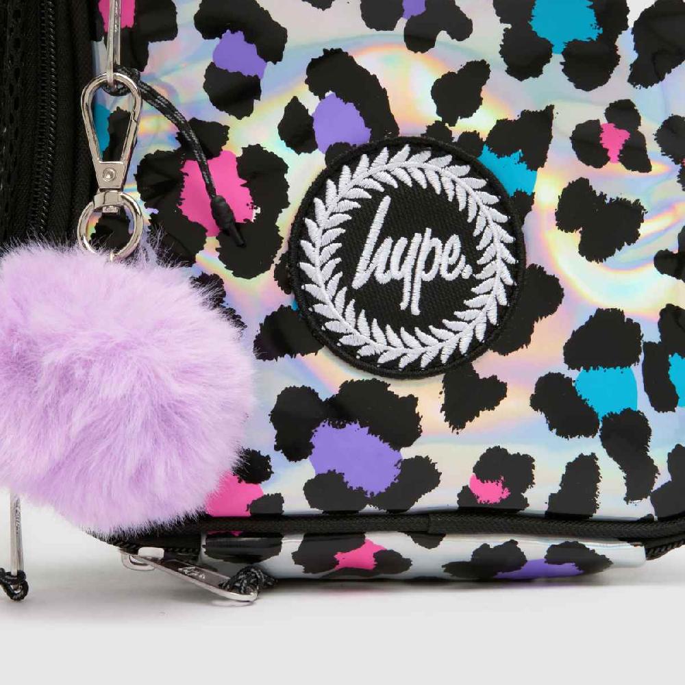 Schuh Hype Leopard Lunch Bag In Silver