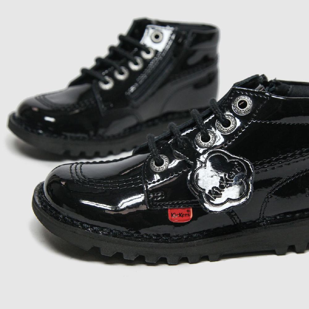 Schuh Kickers Hi Zip Toddler In Black