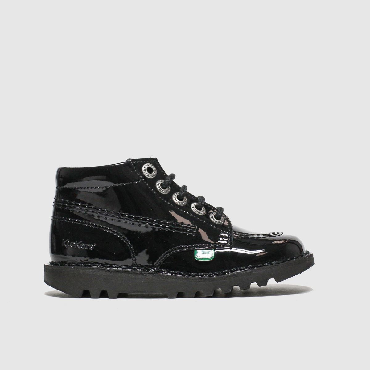 schuh Kickers Hi Zip Toddler in Black