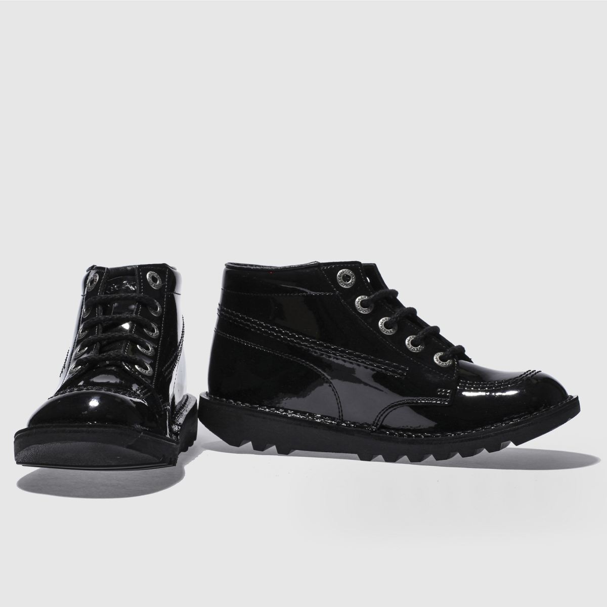 Schuh Kickers Kick Hi Youth In Black