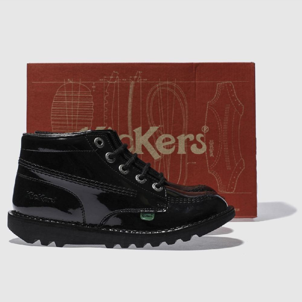 Schuh Kickers Kick Hi Youth In Black