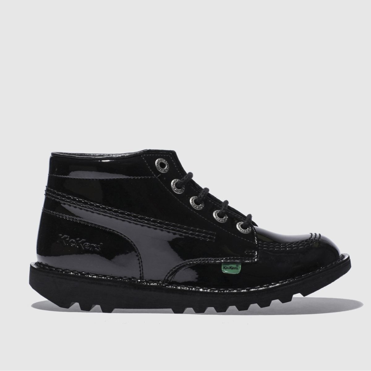 schuh Kickers Kick Hi Youth in Black