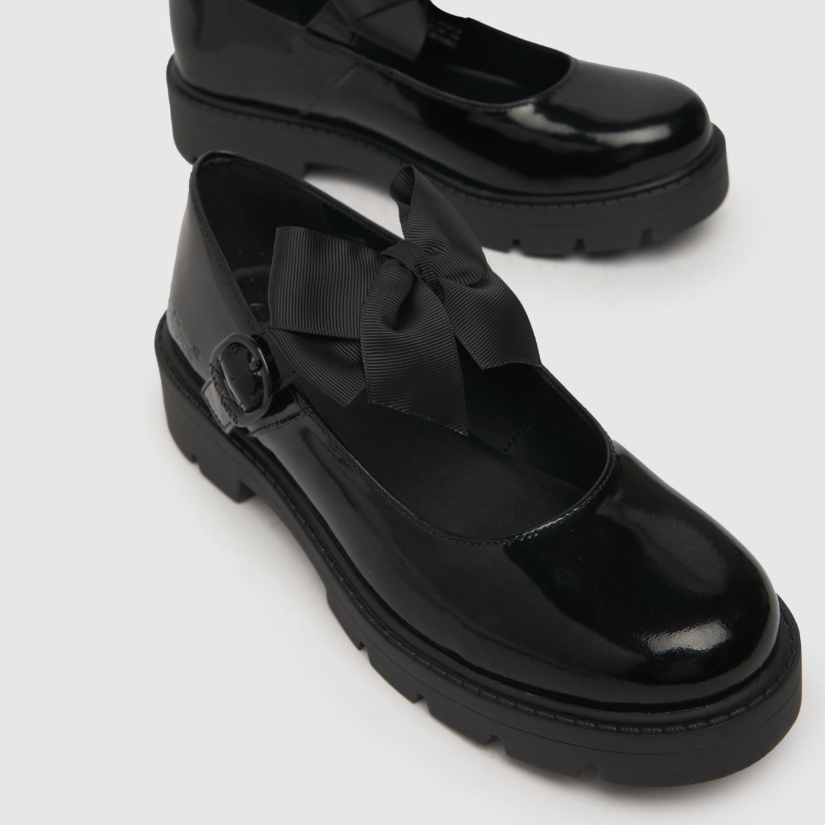 Schuh Kickers Kick Kori Mary Jane Bow In Black