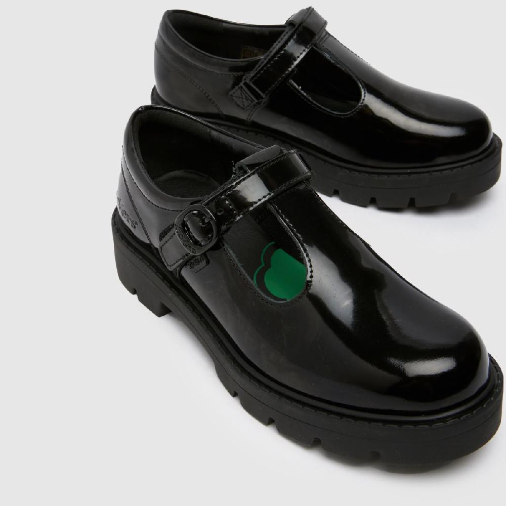 Schuh Kickers Kori T Bar Girls Junior In Black