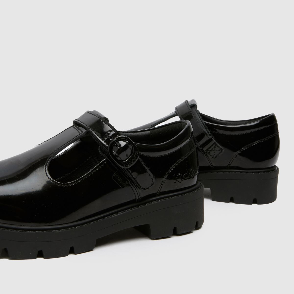 Schuh Kickers Kori T Bar Girls Junior In Black