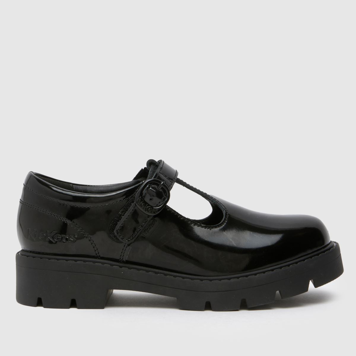 schuh Kickers Kori T Bar Girls Junior in Black