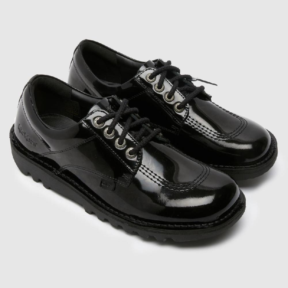 Schuh Kickers Lo Mono Patent In Black
