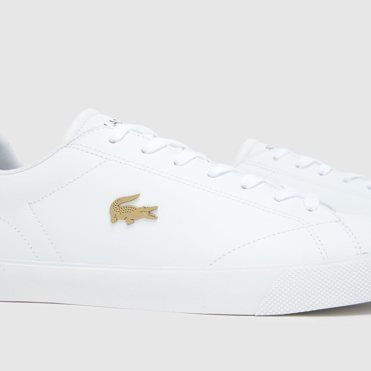 Schuh Lacoste Lerond Set In White & Gold