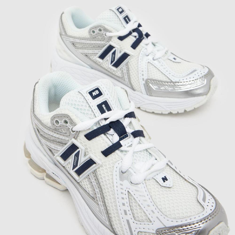 Schuh New Balance 1906 Junior In White & Navy