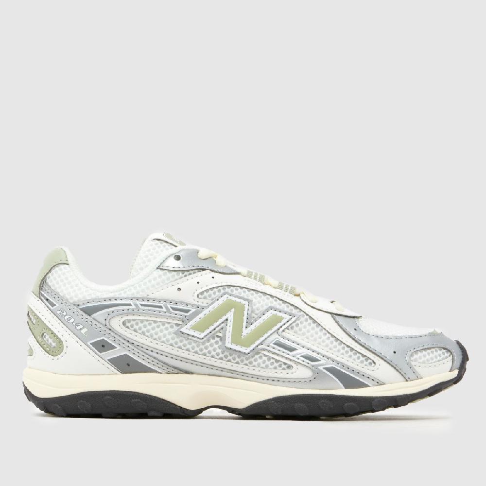 schuh New Balance 204L in White & Green