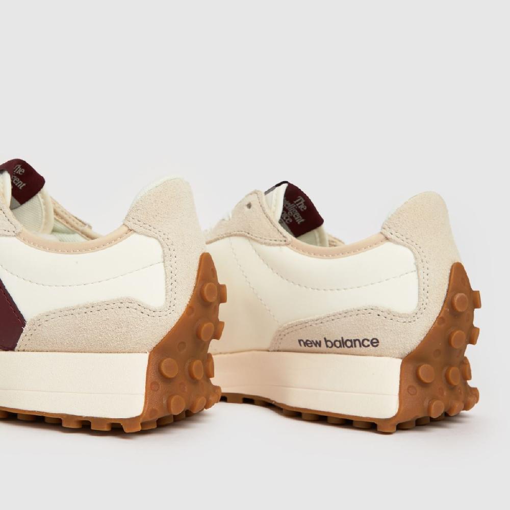 Schuh New Balance 327 In White & Burgundy