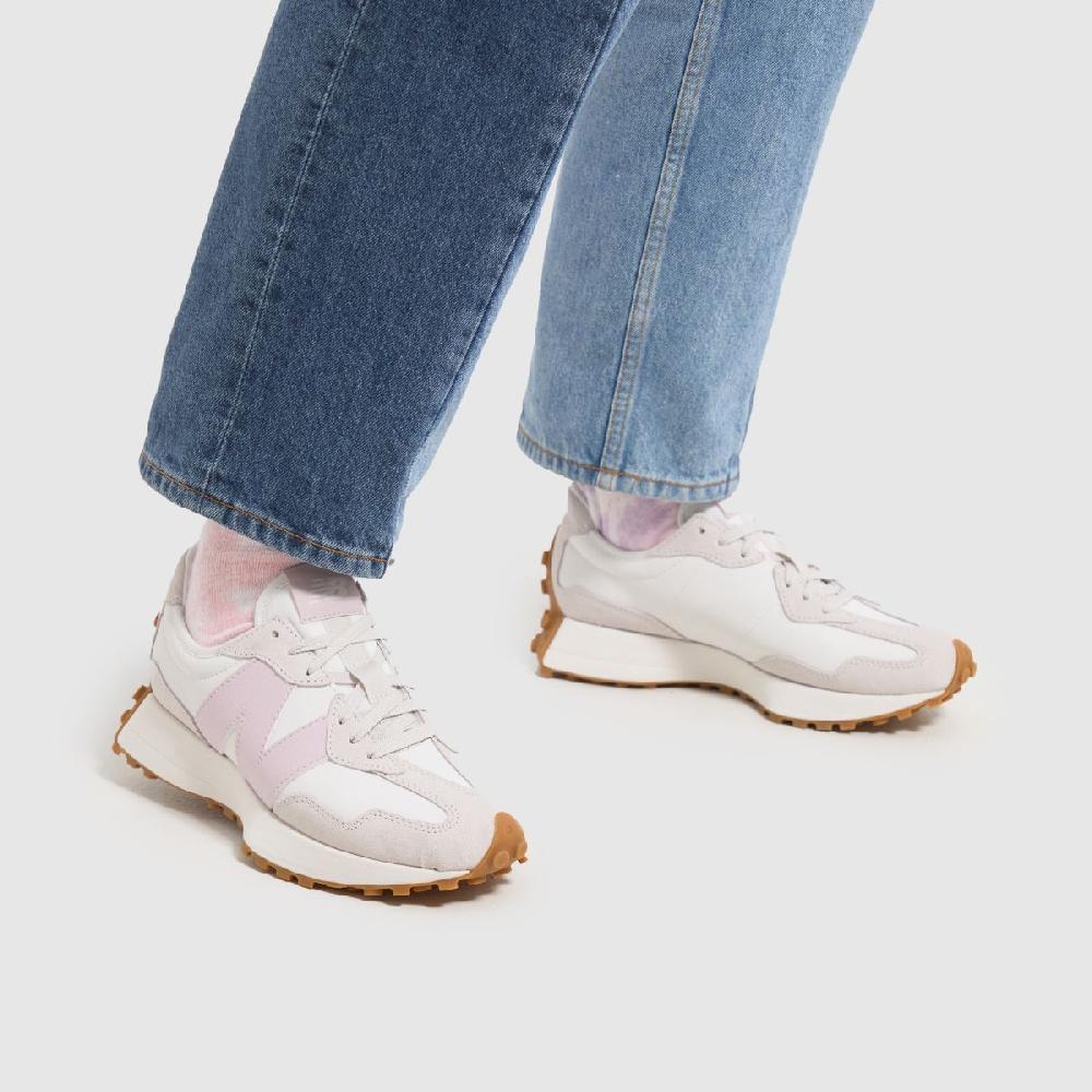 Schuh New Balance 327 In White & Pink