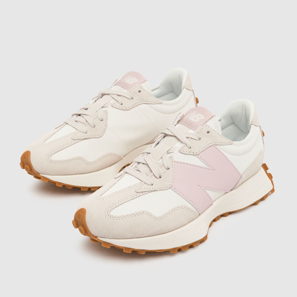 Schuh New Balance 327 In White & Pink