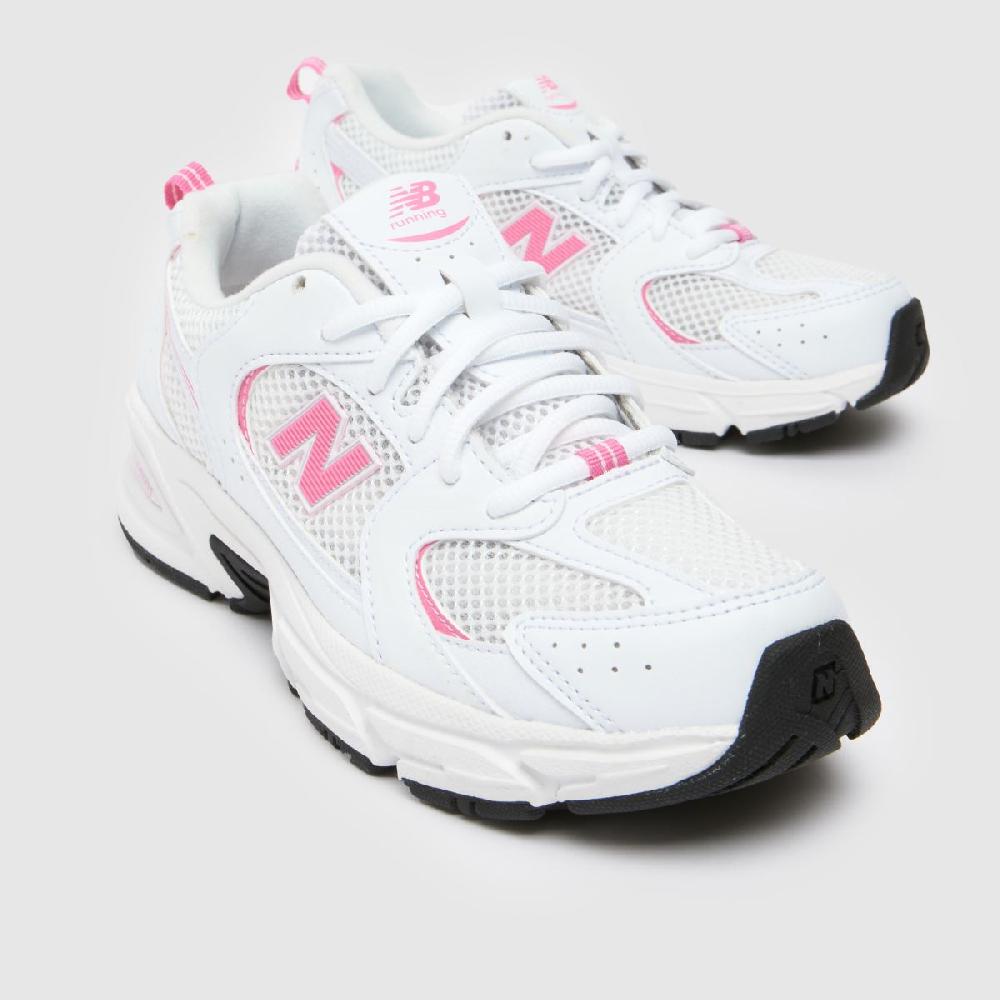 Schuh New Balance 530 Girls Youth In White & Pink