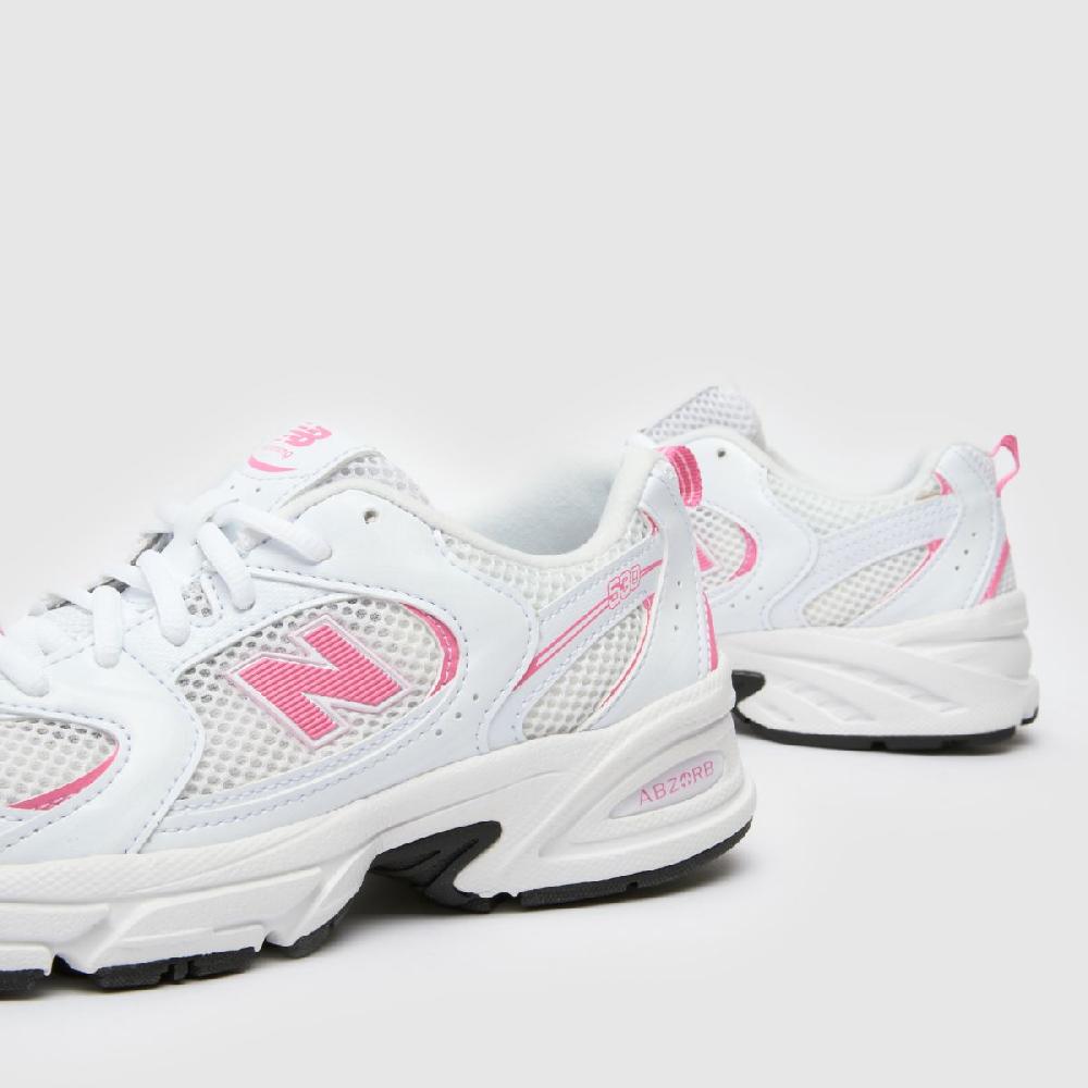 Schuh New Balance 530 Girls Youth In White & Pink