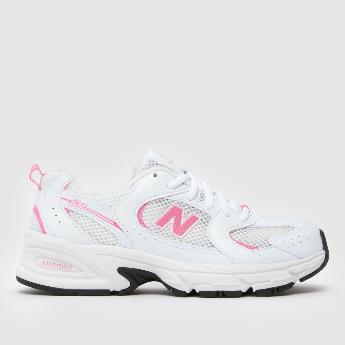 schuh New Balance 530 Girls Youth in White & Pink