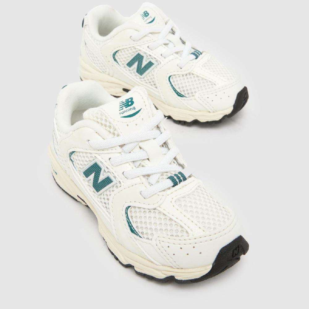 Schuh New Balance 530 Toddler In White & Green