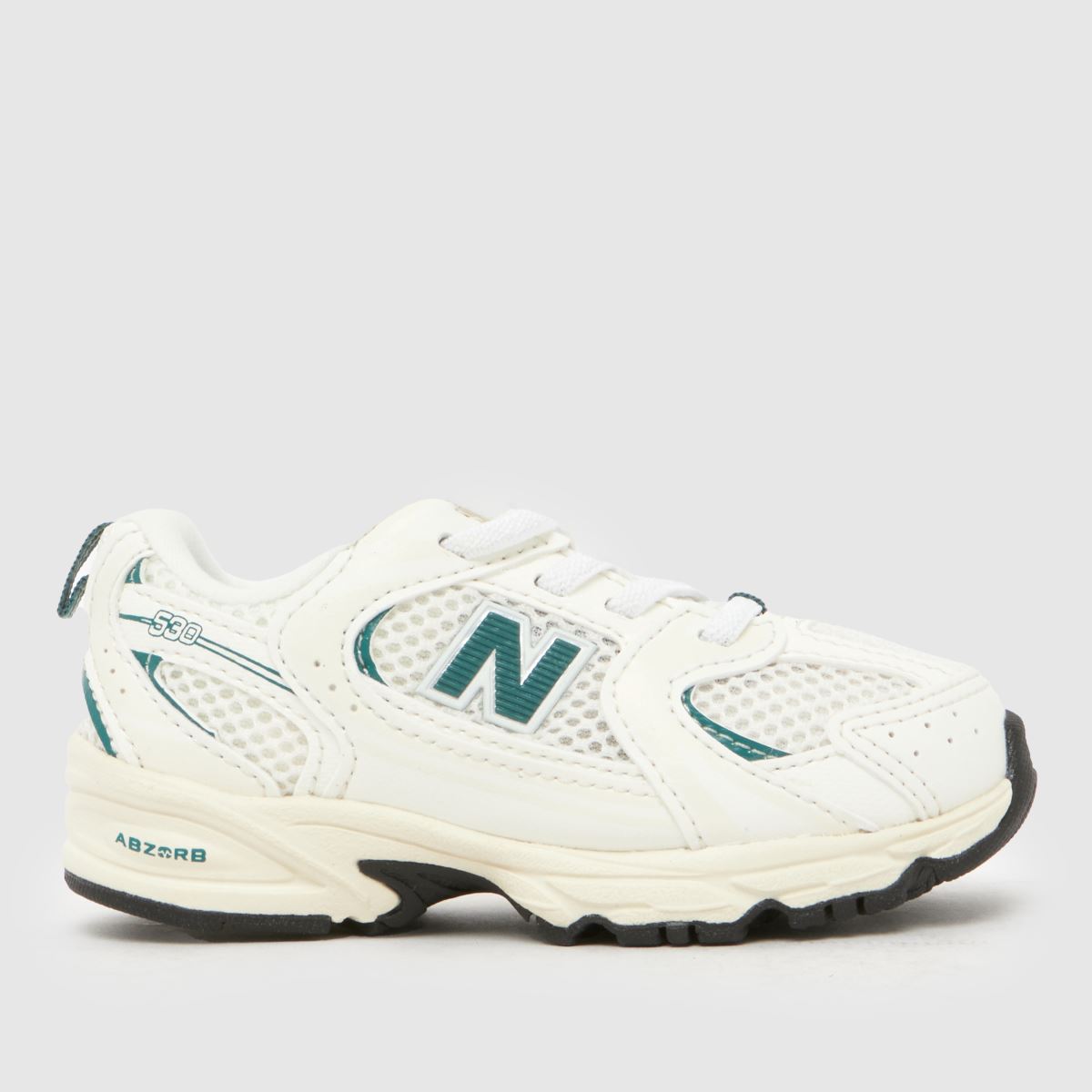 schuh New Balance 530 Toddler in White & Green