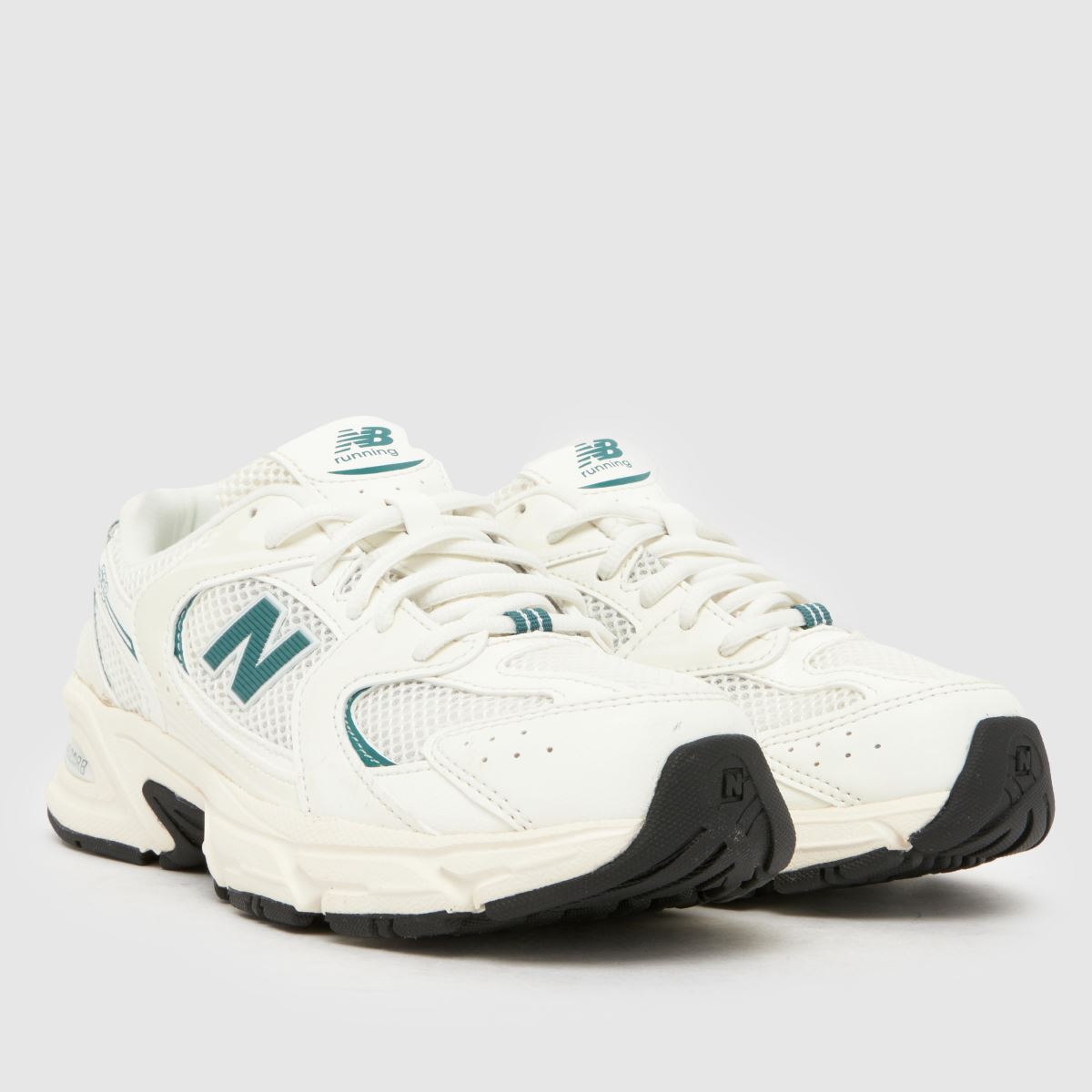 Schuh New Balance 530 Youth In White & Green