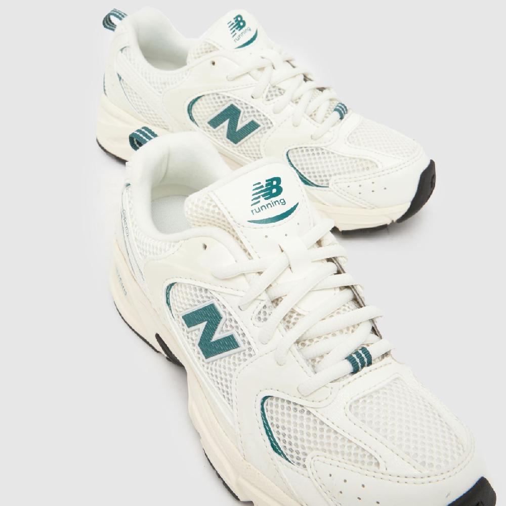 Schuh New Balance 530 Youth In White & Green