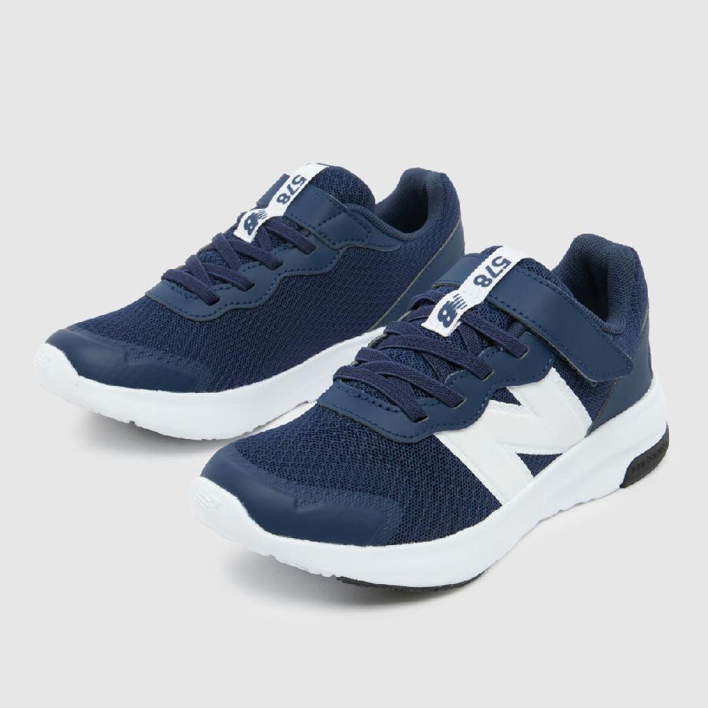 Schuh New Balance 578 Boys Junior In Navy & White