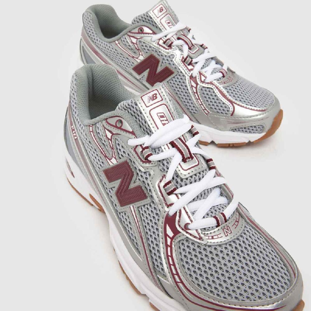 Schuh New Balance 740 In White & Burgundy
