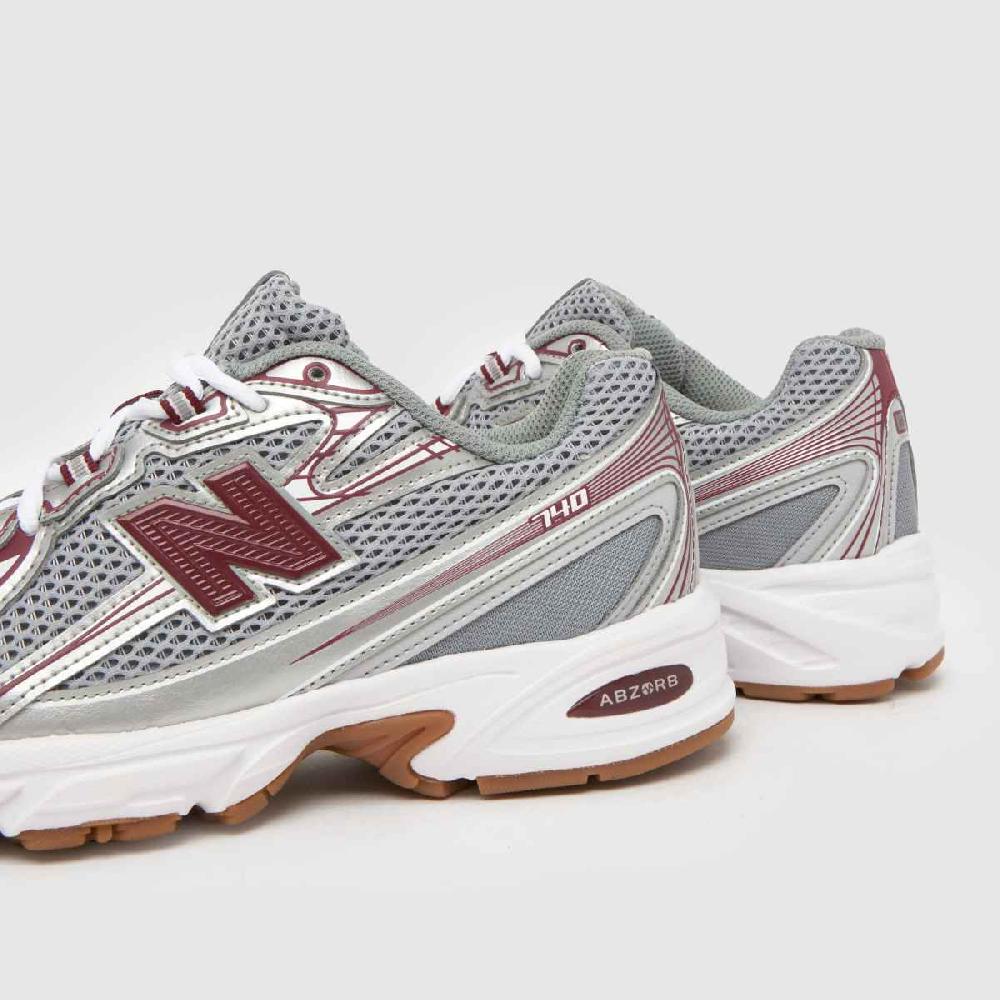 Schuh New Balance 740 In White & Burgundy
