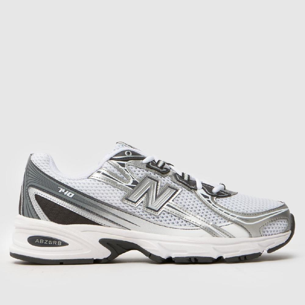 schuh New Balance 740 in White & Navy