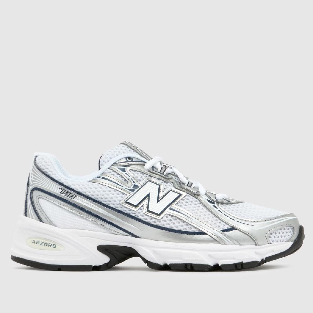 schuh New Balance 740 in White & Navy