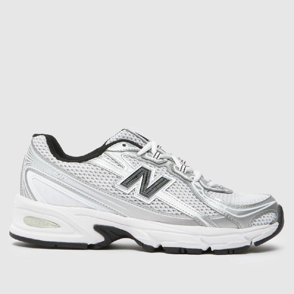 schuh New Balance 740 in White & Silver