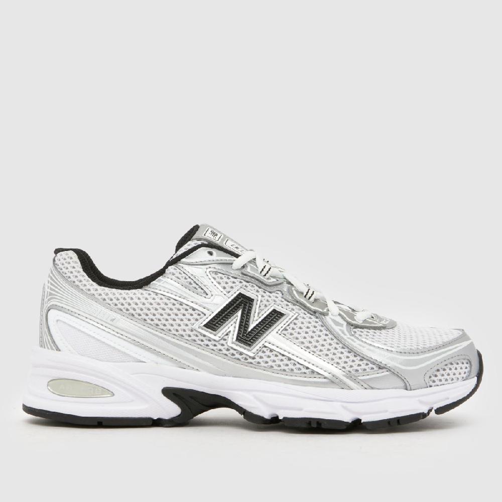 schuh New Balance 740 in White & Silver