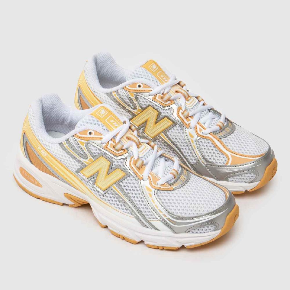 Schuh New Balance 740 In White & Yellow