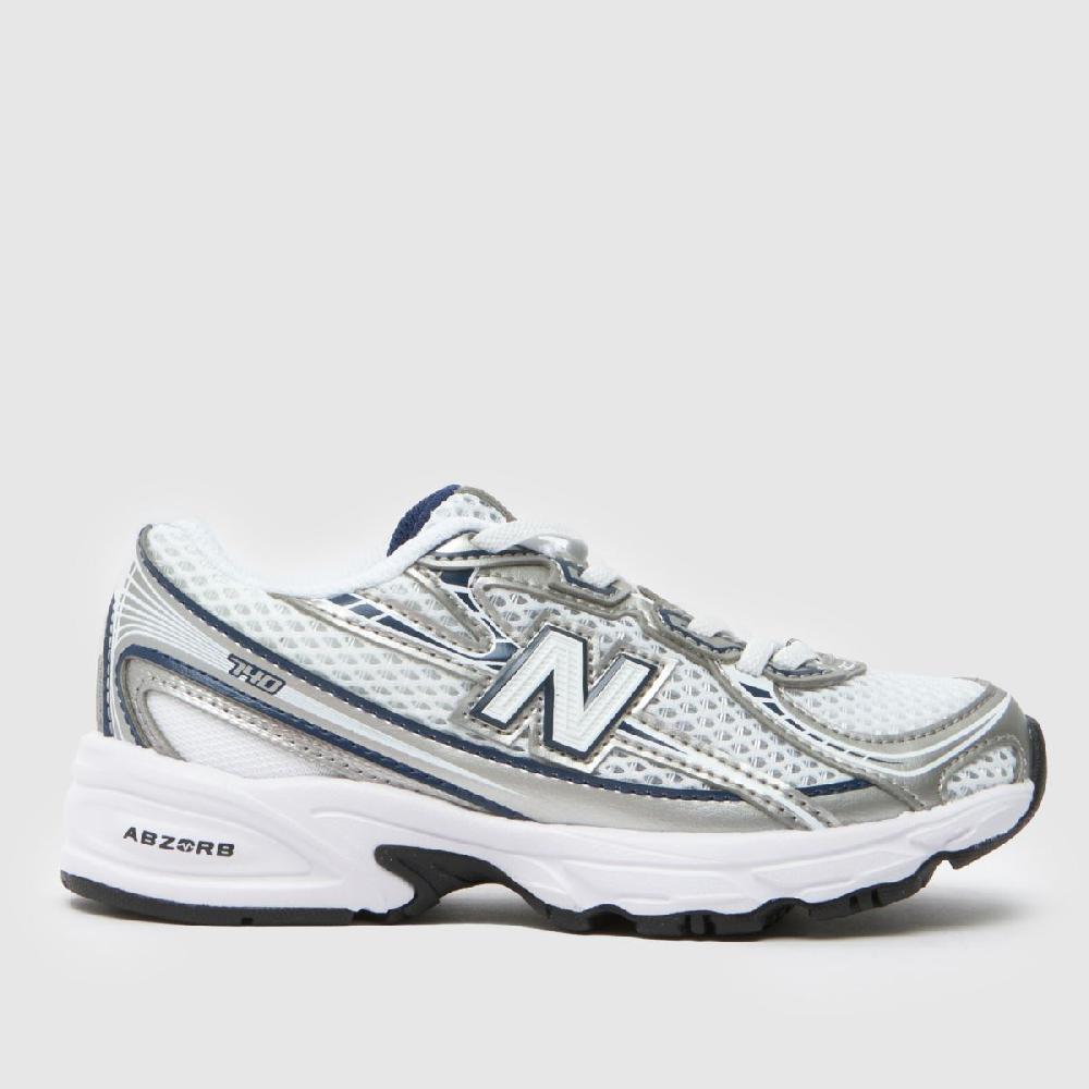 schuh New Balance 740 Junior in White & Navy