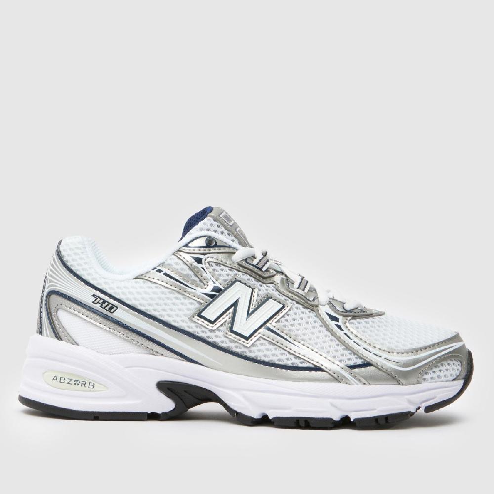 schuh New Balance 740 Youth in White & Navy