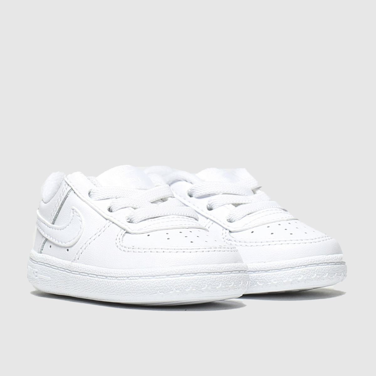 Schuh Nike Air Force 1 Crib Baby In White