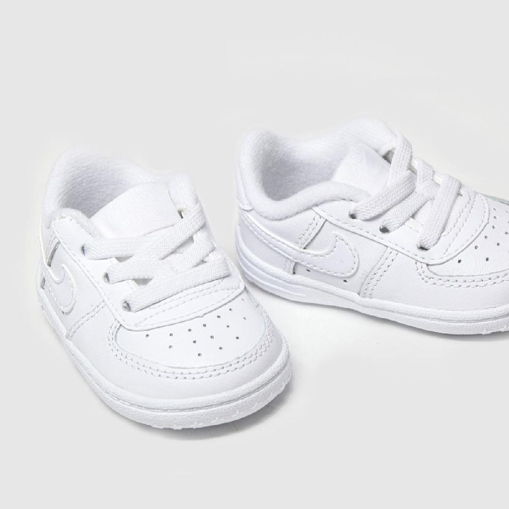 Schuh Nike Air Force 1 Crib Baby In White